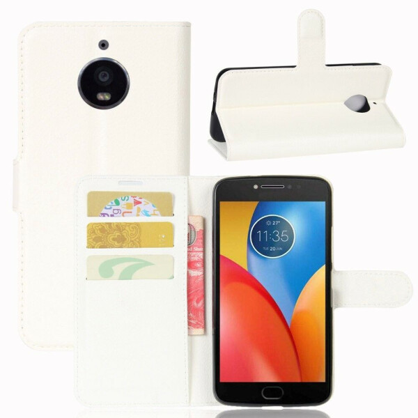 

Чехол-книжка Deexe Wallet Style для Motorola Moto E Plus / E4 Plus - White