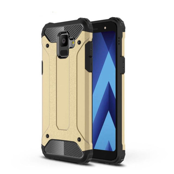 

бронированный противоударный TPU+PC Immortal для Samsung Galaxy A6 (2018) (Золотой) (608574)