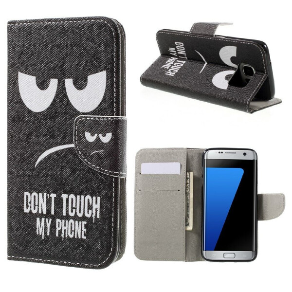 

Чехол-книжка Deexe Color Wallet для Samsung Galaxy S7 edge (G935) - Don't Touch My Phone