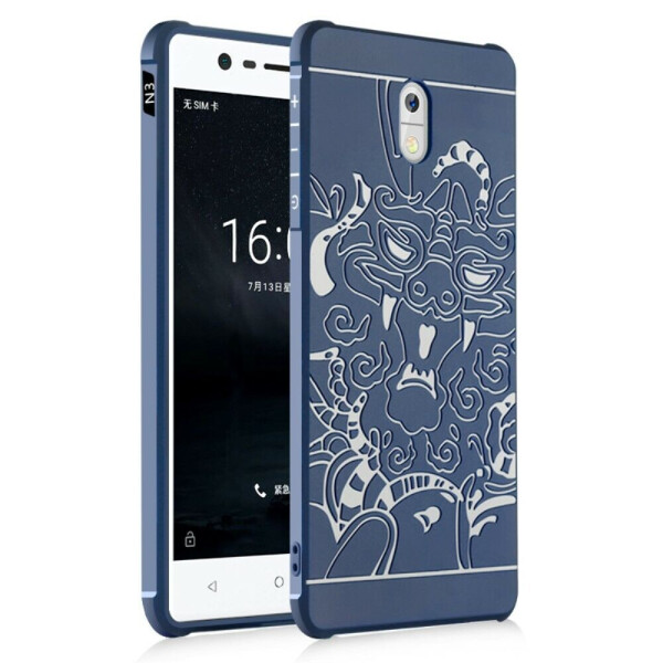 

Защитный чехол UniCase Dragon Style для Nokia 3 - Blue