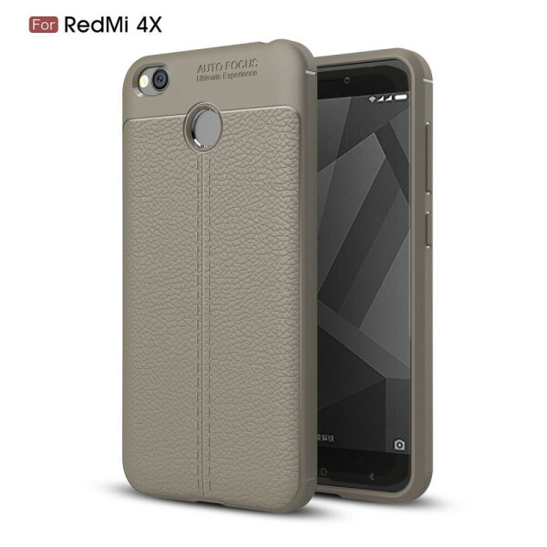 

Защитный чехол Deexe Leather Cover для Xiaomi Redmi 4X - Grey