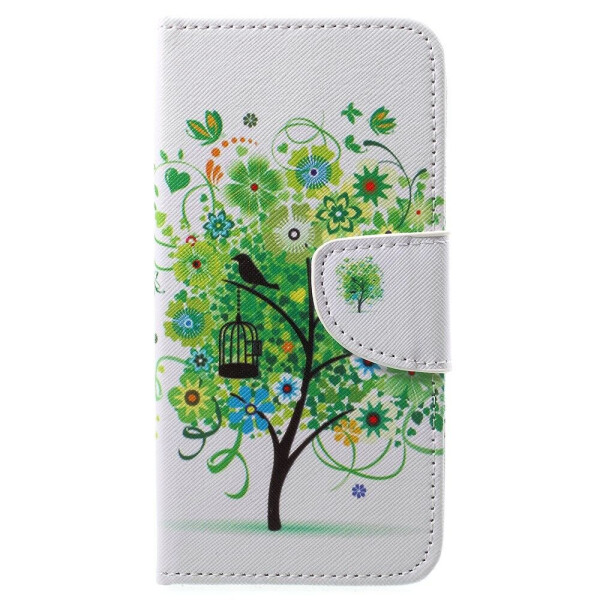 

Чехол-книжка Deexe Color Wallet для LG Q6 / Q6a - Summer Tree