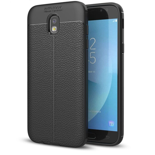 

Защитный чехол Deexe Leather Cover для Samsung Galaxy J3 2017 (J330) - Black