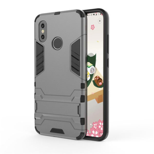 

-подставка ударопрочный Transformer для Xiaomi Mi 8 SE с мощной защитой корпуса (Серый / Metal slate) (620396)