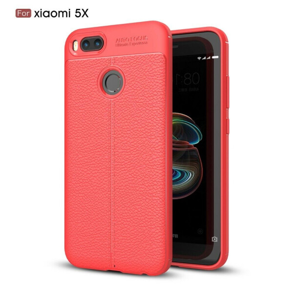 

Защитный чехол Deexe Leather Cover для Xiaomi Mi5X / Mi A1 - Red