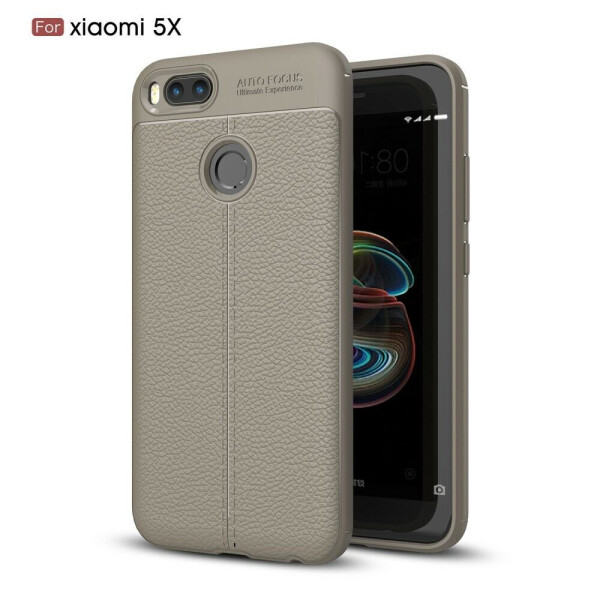 

Защитный чехол Deexe Leather Cover для Xiaomi Mi5X / Mi A1 - Grey