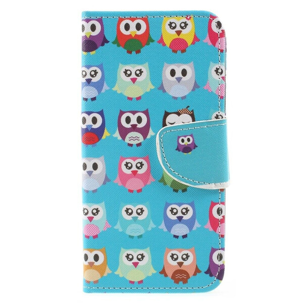 

Чехол Deexe Color Wallet для Huawei Nova Lite 2017 - Owl Pattern