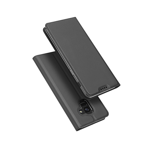 

-книжка Dux Ducis с карманом для визиток для Samsung Galaxy A6 (2018) (Серый) (621536)
