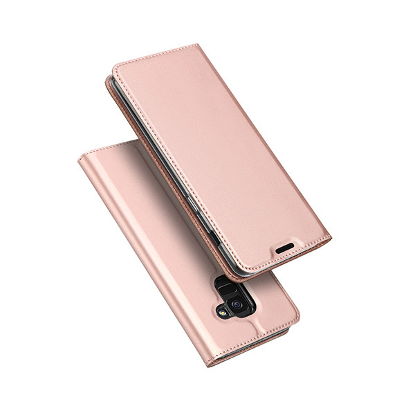 

-книжка Dux Ducis с карманом для визиток для Samsung J600F Galaxy J6 (2018) (Rose Gold) (621546)