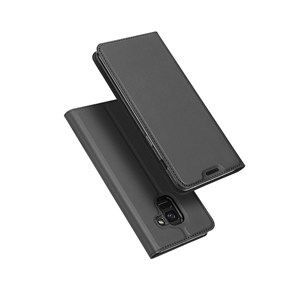 

-книжка Dux Ducis с карманом для визиток для Samsung J600F Galaxy J6 (2018) (Серый) (621547)