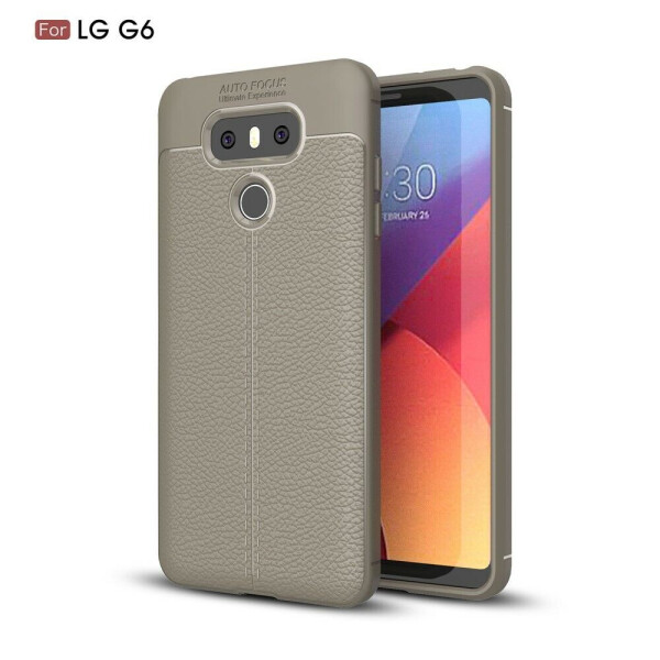 

Защитный чехол Deexe Leather Cover для LG G6 - Grey