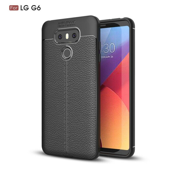 

Защитный чехол Deexe Leather Cover для LG G6 - Black