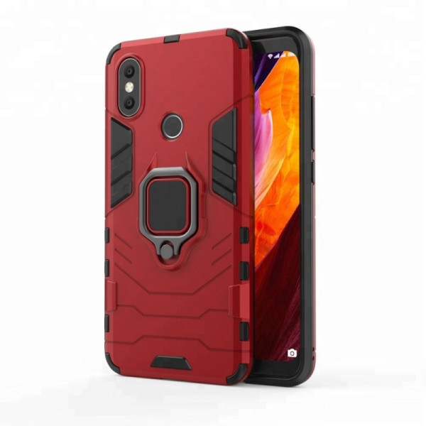 

ударопрочный Transformer Ring под магнитный держатель для Xiaomi Mi 6X / Mi A2 (Красный / Dante Red) (621628)