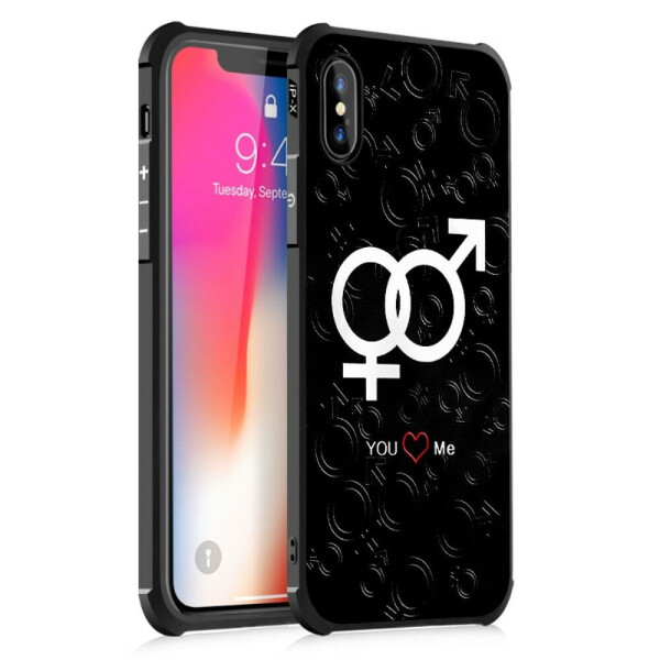 

Защитный чехол UniCase Black Style для iPhone X / iPhone XS - You Love Me