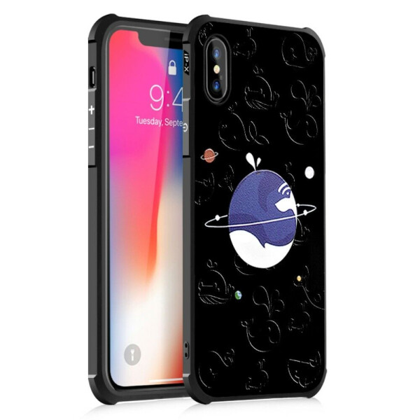 

Защитный чехол UniCase Black Style для iPhone X / iPhone XS - Whale Pattern