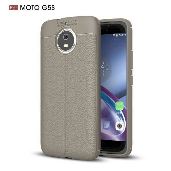 

Защитный чехол Deexe Leather Cover для Motorola Moto G5s - Grey