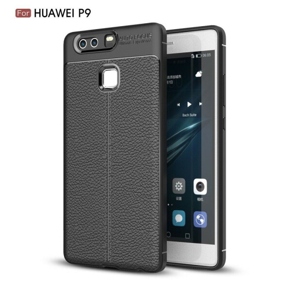 

Защитный чехол Deexe Leather Cover для Huawei P9 - Black