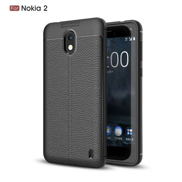 

Защитный чехол Deexe Leather Cover для Nokia 2 - Black
