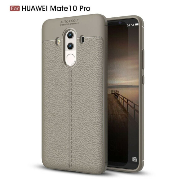 

Защитный чехол Deexe Leather Cover для Huawei Mate 10 Pro - Grey