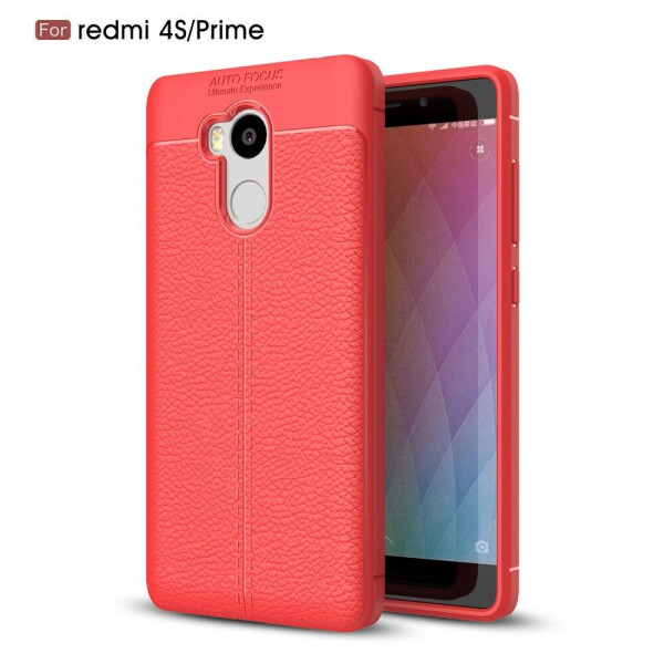 

Защитный чехол Deexe Leather Cover для Xiaomi Redmi 4 Prime / Redmi 4 Pro - Red