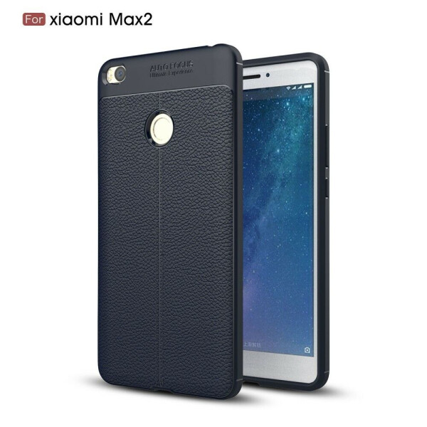 

Защитный чехол Deexe Leather Cover для Xiaomi Mi Max 2 - Dark Blue