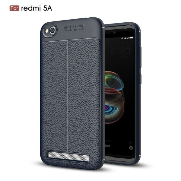 

Защитный чехол Deexe Leather Cover для Xiaomi Redmi 5A - Dark Blue