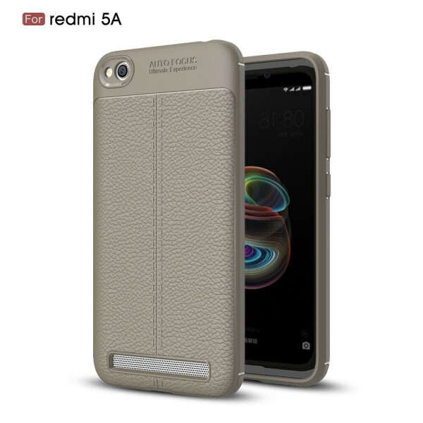 

Защитный чехол Deexe Leather Cover для Xiaomi Redmi 5A - Grey