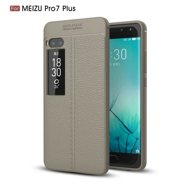 

Защитный чехол Deexe Leather Cover для Meizu PRO 7 Plus - Grey