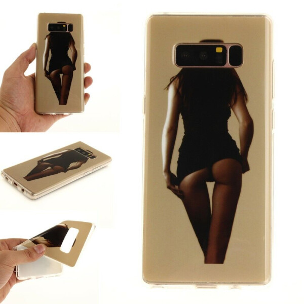 

Силиконовый чехол Deexe Life Style для Samsung Galaxy Note 8 (N950) - Girl Pattern
