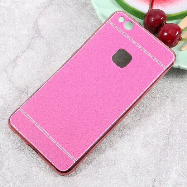 

Силиконовый (TPU) чехол Deexe Leather Skin для Huawei P10 Lite - Magenta