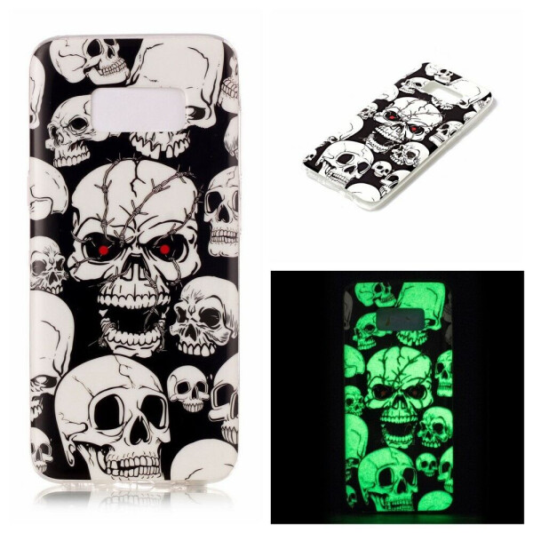 

Силиконовый чехол Deexe LumiCase для Samsung Galaxy S8 Plus (G955) - Mystique Skulls