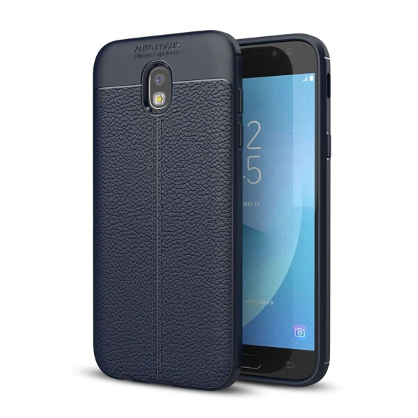 

Защитный чехол Deexe Leather Cover для Samsung Galaxy J7 2017 (J730) - Dark Blue