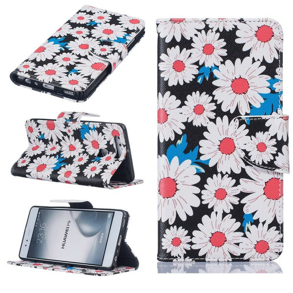 

Чехол-книжка Deexe Color Wallet для Huawei P9 - Chamomile Pattern