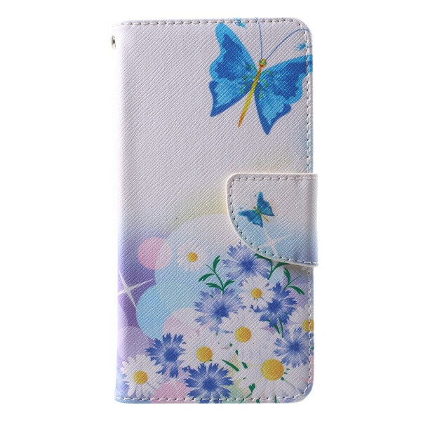 

Чехол-книжка Deexe Color Wallet для Huawei P10 - Butterfly in Flowers B