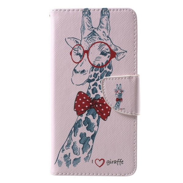 

Чехол-книжка Deexe Color Wallet для Huawei P10 - Giraffe Pattern