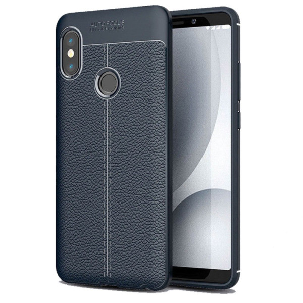 

TPU фактурный (с имитацией кожи) для Xiaomi Redmi Note 5 Pro / Note 5 (DC) (Синий) (622345)