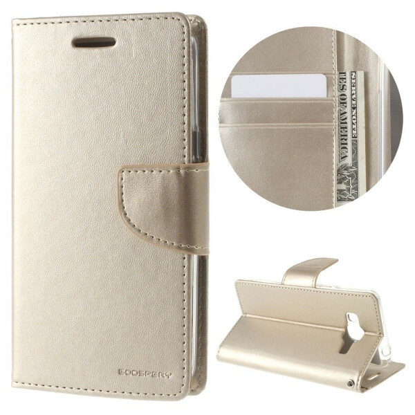 

Чехол-книжка MERCURY Bravo Diary для Samsung Galaxy J3 (2016) - Gold