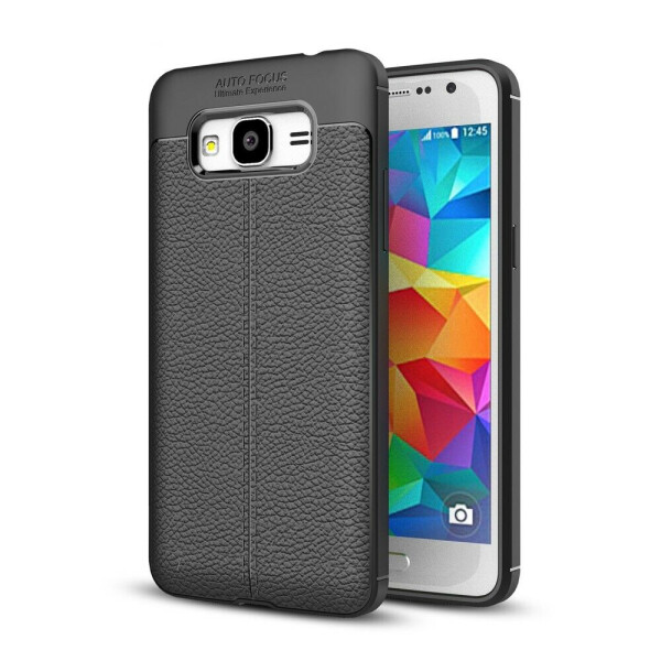 

Защитный чехол Deexe Leather Cover для Samsung Galaxy J2 Prime - Black