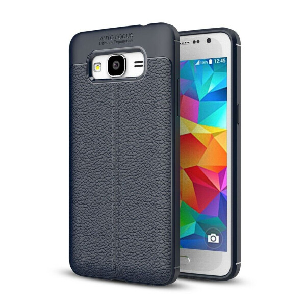 

Защитный чехол Deexe Leather Cover для Samsung Galaxy J2 Prime - Dark Blue