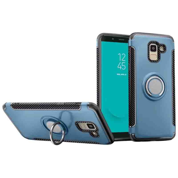 

TPU+PC Deen Verus с креплением под магнитный держатель для Samsung Galaxy A6 (2018) (Темно-синий / Metal Slate) (622490)
