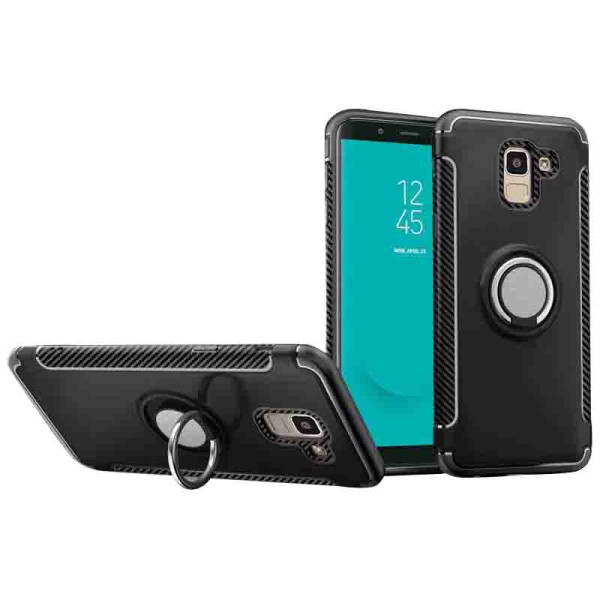 

TPU+PC Deen Verus с креплением под магнитный держатель для Samsung Galaxy A6 (2018) (Черный) (622491)