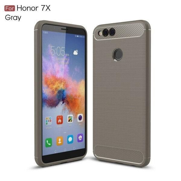 

Защитный чехол UniCase Carbon для Huawei Honor 7X - Grey