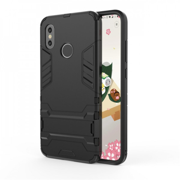 

-подставка ударопрочный Transformer для Xiaomi Mi 8 с мощной защитой корпуса (Черный / Black) (622660)