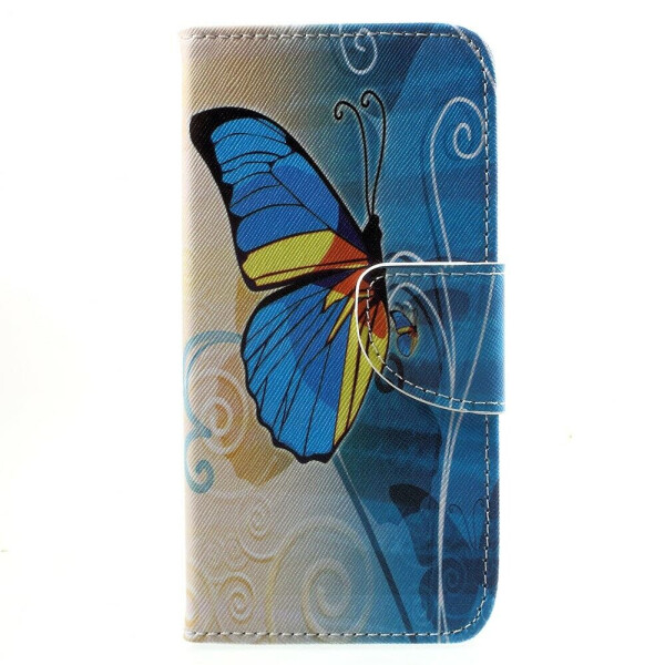 

Чехол-книжка Deexe Color Wallet для Huawei Honor 6A - Blue Butterfly
