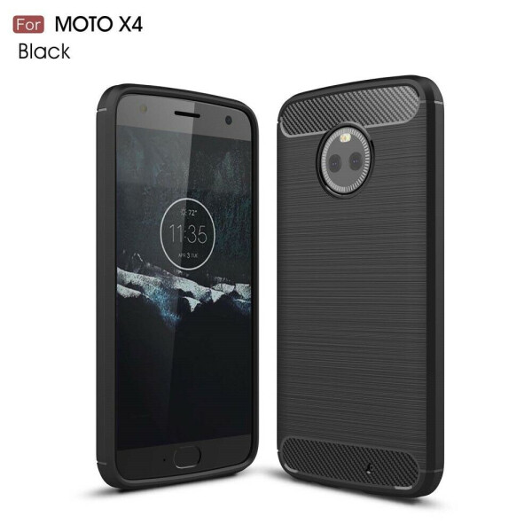 

Защитный чехол UniCase Carbon для Motorola Moto X4 - Black