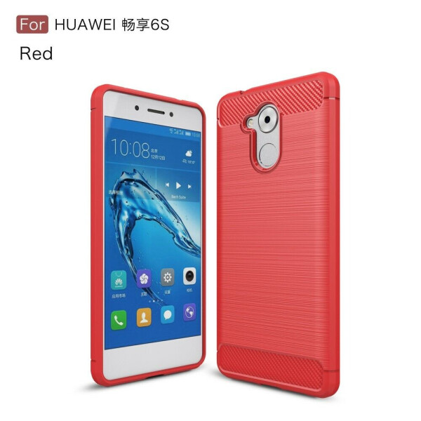 

Защитный чехол UniCase Carbon для Huawei Honor 6C - Red