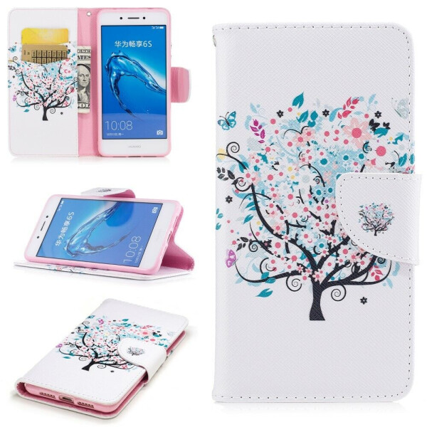 

Чехол-книжка Deexe Color Wallet для Huawei Honor 6C - Spring Tree