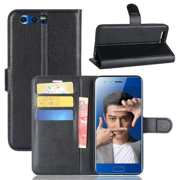 

Чехол-книжка Deexe Wallet Style для Huawei Honor 9 - Black