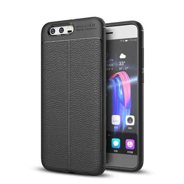 

Защитный чехол Deexe Leather Cover для Huawei Honor 9 - Black