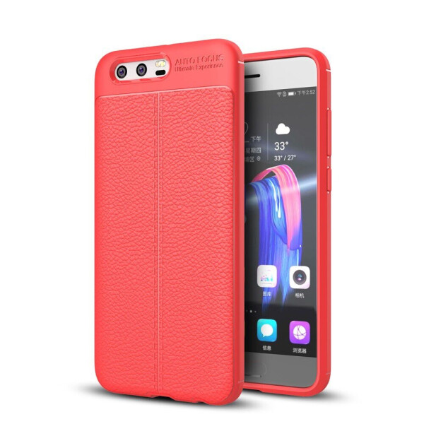 

Защитный чехол Deexe Leather Cover для Huawei Honor 9 - Red